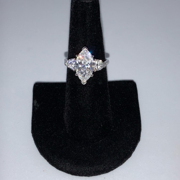 3ct Marquis Cut Ring - Picture 7 of 15